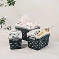 thickened large-opening perforated plastic storage basket for kitchen,bathroom multi-scene sundries